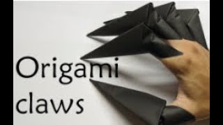 How to make: Paper Claws (EASY) Origami (hobby) #origami #easyart #kidsvideo #art