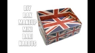 DIY Rak Makeup Mini dari kardus  |  Kerajinan tangan dari Kardus