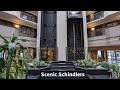 Two scenic Schindler 300a hydraulic elevators at the Embassy Suites in Herndon VA