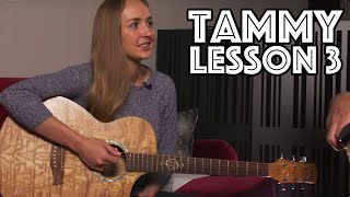 Tammy Guitar Lesson 3: Notes On Neck, Chord Progressions, Rhythm & Strumming, Barre Chords,  & more!