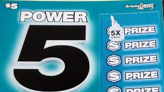 ⭐5X SYMBOL⭐ 4X $5 POWER 5'S - ARIZONA LOTTERY SCRATCH OFF TICKETS