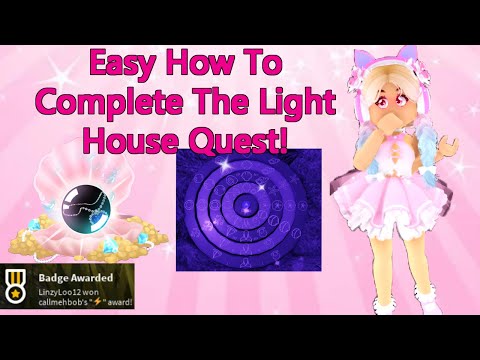EASY GUIDE HOW TO COMPLETE THE LIGHT HOUSE QUEST AND SECRET CODE IN ROYALE HIGH