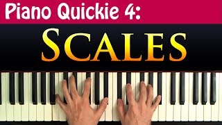 Piano Quickie 4: Scales - How to construct major, minor and diminished scales