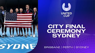 City Final Ceremony - Sydney | Team USA | United Cup 2023