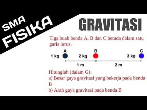 🔴GRAVITASI🔴Tiga Buah Benda A, B Dan C Berada Dalam Satu Garis Lurus ...