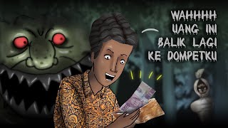 Uang Setan Pembawa Musibah #HORORMISTERI | Kartun hantu, Animasi Horor Cerita Misteri