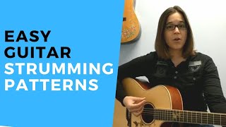 EASY Beginner Guitar Strumming Patterns - How to Strum a Guitar
