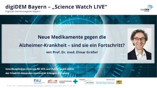 Webinar: LECANEMAB – neue Medikamente gegen die Alzheimer-Krankheit. Sind sie ein Fortschritt?