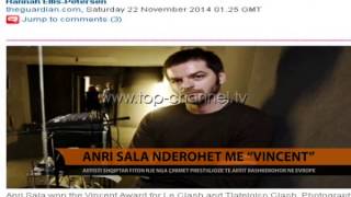 Anri Sala nderohet me “Vincent” - Top Channel Albania - News - Lajme