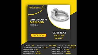 Infinite Charm 1.33ct Round Lab Diamond Ring with 18K Gold