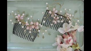 紫陽花のマニキュアフラワーの作り方 How To Make Hydrangeas With Wire Nail Polish