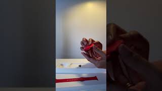 Clumsy Unboxing of Apple Watch Series 8 45mm Product Red Edition! (Female Wrist Fit) - Part 2