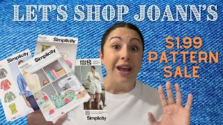 Let’s shop for $1.99 patterns at Joann Fabrics