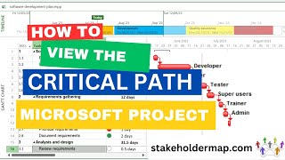 How to view the Critical Path in Microsoft Project