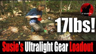 Hiking Ultralight - 17lbs - Susie's Ultralight Gear Loadout