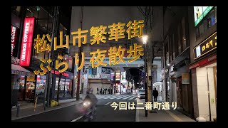 金曜日の夜に二番町を歩いただけの動画です。