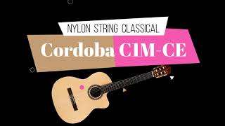 Cordoba C1M - CE Nylon String Classical Spanish Acoustic Guitar