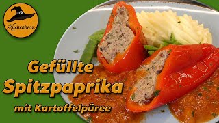 Gefüllte Spitzpaprika mit Kartoffelpüree  ( ein tolles Familienessen ! )