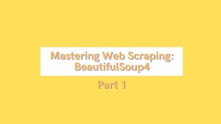 Web Scraping with Python - Part 1 - BeautifulSoup Tutorial 🔥