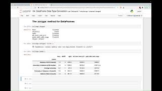 03 The astype method for DataFrames