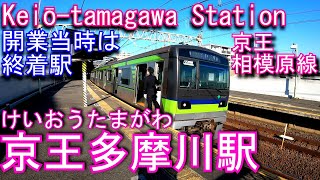 【開業当時は終着駅】京王多摩川駅に登ってみた Keiō-tamagawa Station. Keio Sagamihara Line