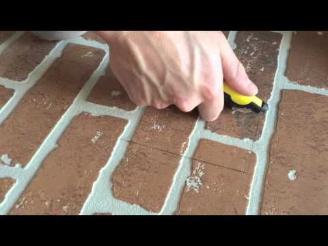 DIY: FAUX BRICK WALL | HOME DEPOT DIY: FAUX BRICK WALL | HOME DEPOT