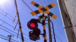 西武6000系電車 踏切通過 池袋線 大泉学園第6号 japan train