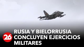 Concluyen ejercicios aéreos tácticos conjuntos de Rusia y Bielorrusia