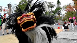 八代大歳神社2023年秋祭りの獅子舞