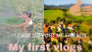 My first vlogs village girl please subscribe my channel please