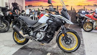 Suzuki V Strom DL650 XT Adventure bike 2022, start up and walkaround ,for sale here @therealtoyshop