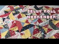 JELLY ROLL WEEKENDER QUILT - Barn Door - Country Cutie!  Fast and Easy, Beginner Friendly!