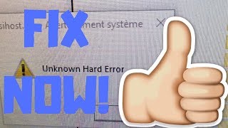 sihost.exe unknown hard error windows 10 (Fixed)