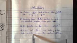 Interactive Notebook Pg. 5 - Lab Safety