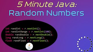 How to Generate Random Numbers in Java - 5 Minute Java