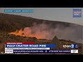 Maui's Crater Road fire continues to burn, 10% contained