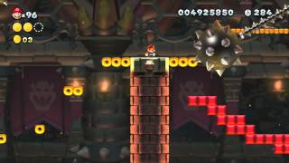 New Super Mario Bros. U Walkthrough: Superstar Road - Pendulum Castle (8/9)