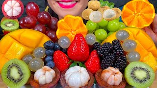 ASMR FRESH FRUIT PLATTER *MAKAN BUAH SEGAR* ताजे फल खाएं MUKBANG MASSIVE Eating Sounds