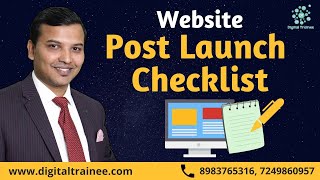 Website Post Launch Checklist | Digital Trainee