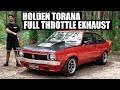 DRIVING A 1977 TORANA FOOT TO THE FLOOR (EXHAUST MIC) *INCREDIBLE SOUND*