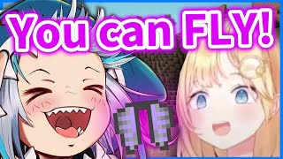 Gura and Ame FINALLY get an Elytra!【HololiveEN】