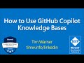 How to Use GitHub Copilot Knowledge Bases