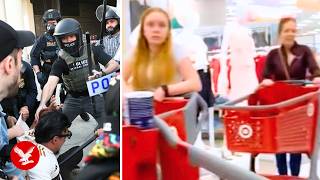 Anti-ICE protesters clog Target checkouts in protest against raids