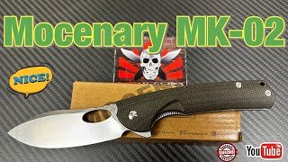 Mocenary MK-02  Rattlesnake Design !  Micarta handle, D2 blade, ceramic bearings under $40 !