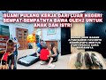 SUAMI PULANG KERJA DARI LUAR NEGERI, SEMPAT2NYA BAWA OLEH-OLEH UNTUK ANAK ISTRI. UNBOXING KOPER