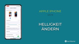 Helligkeit ändern - Apple iPhone [iOS 15]