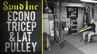 Spud Inc. Econo Tricep \u0026 Lat Pulley Set Up/Demonstration | elitefts.com