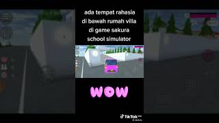 Tempat rahasia di bawah rumah villa di game sakura school simulator