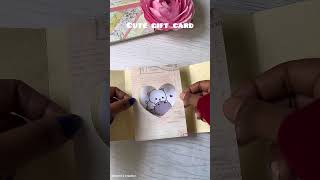 Cute gift card for boyfriend || heart shutter card #diy #shorts #viralvideo  #cute #love