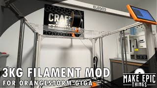 Large 3kg Filament Spool Holder Mod For Elegoo Orangestorm Giga